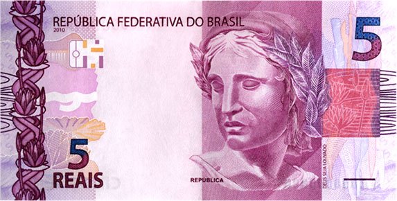 R$ 5,00 em Dinheiro